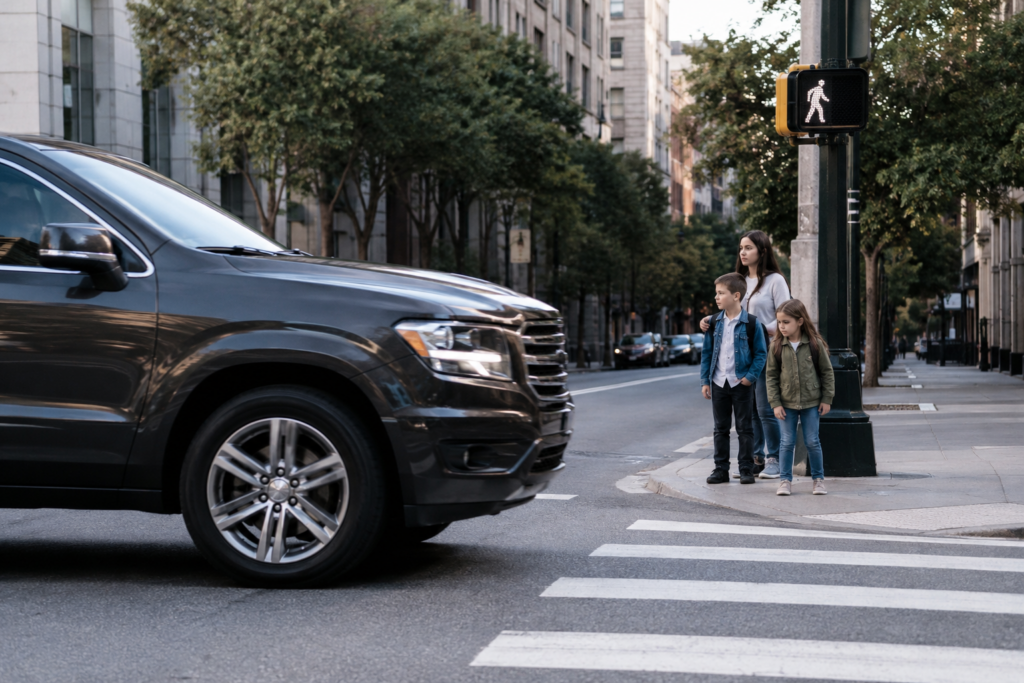 Why Larger SUVs and Trucks Create Bigger Blind Zones for Pedestrians